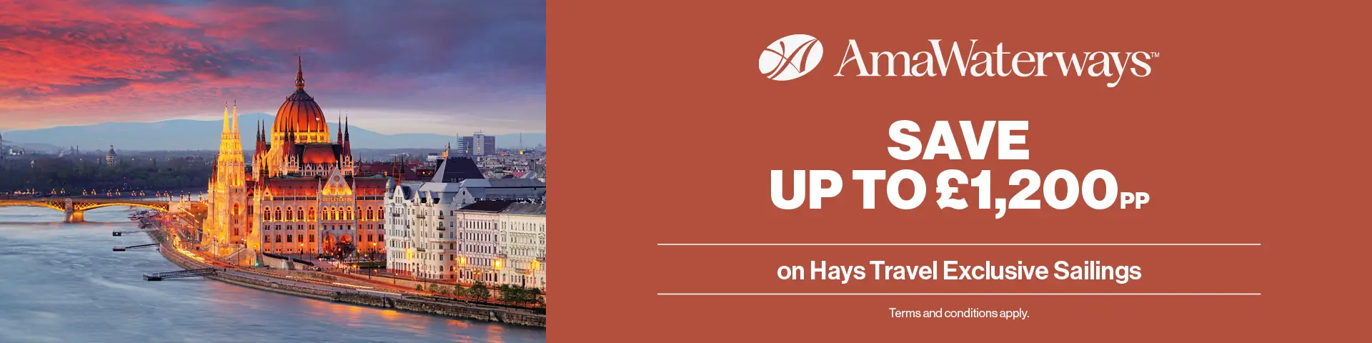 Amawaterways Save up to £1,200pp